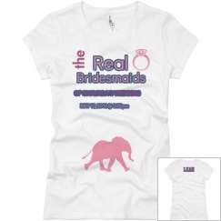 Chavada's bridesmaid shirt leah