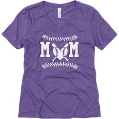 Ladies Relaxed Fit Super Soft Triblend V-Neck Tee