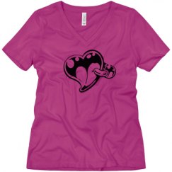 Ladies Relaxed Fit V-Neck Tee