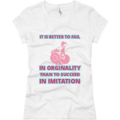 Ladies Slim Fit Basic Promo Jersey Tee