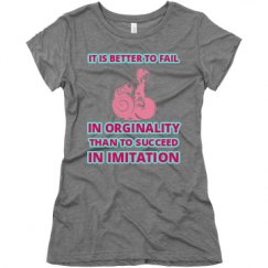 Ladies Slim Fit Super Soft Triblend Tee