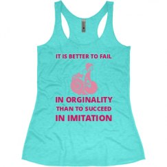 Ladies Slim Fit Super Soft Racerback Triblend Tank