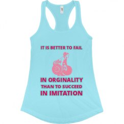 Ladies Slim Fit Racerback Tank Top