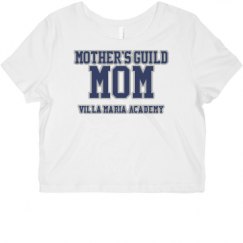 Ladies Slim Fit Crop Top Tee