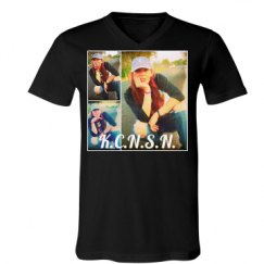 Unisex V-Neck Jersey Tee