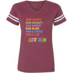 Ladies Relaxed Fit Vintage Sports Tee