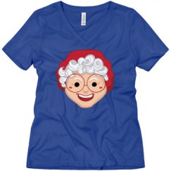 Ladies Relaxed Fit V-Neck Tee