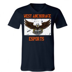 Unisex V-Neck Jersey Tee