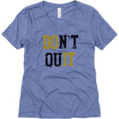 Ladies Relaxed Fit Super Soft Triblend V-Neck Tee