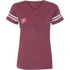 Ladies Relaxed Fit Vintage Sports Tee