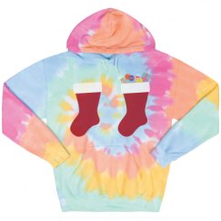 Unisex Tie-Dye Fleece Hoodie