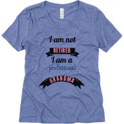Ladies Relaxed Fit Super Soft Triblend V-Neck Tee