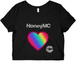 Ladies Slim Fit Crop Top Tee