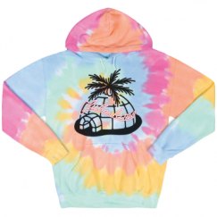 Unisex Tie-Dye Fleece Hoodie