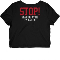 Ladies Slim Fit Crop Top Tee