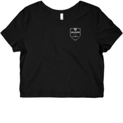 Ladies Slim Fit Crop Top Tee