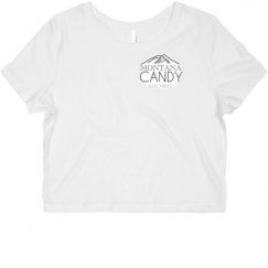 Ladies Slim Fit Crop Top Tee