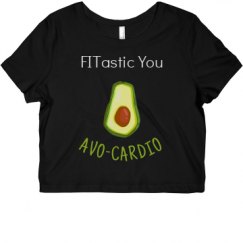 Ladies Slim Fit Crop Top Tee