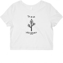 Ladies Slim Fit Crop Top Tee