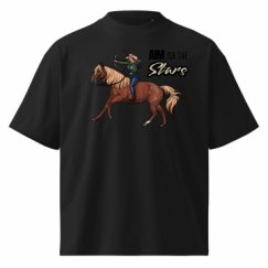 Unisex Organic Oversized High Neck T-Shirt