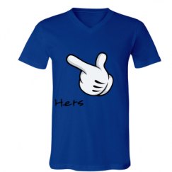 Unisex V-Neck Jersey Tee