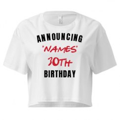 Ladies Festival Cali Crop Top Tee