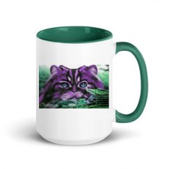 15oz Ceramic Mug with Color Inside