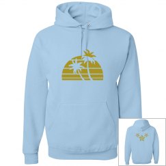 Gold palm tree hoodie