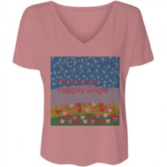 Ladies Flowy Slouchy V-Neck Tee