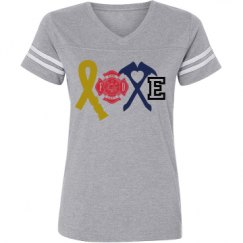 Ladies Relaxed Fit Vintage Sports Tee