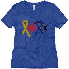 Ladies Relaxed Fit V-Neck Tee