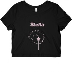 Ladies Slim Fit Crop Top Tee