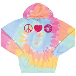 Unisex Tie-Dye Fleece Hoodie