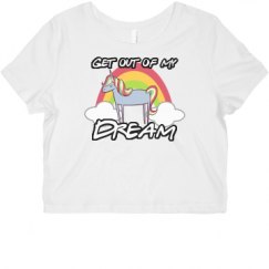 Ladies Slim Fit Crop Top Tee