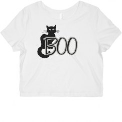 Ladies Slim Fit Crop Top Tee