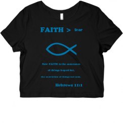 Ladies Slim Fit Crop Top Tee