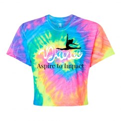 Adult ATI Crop Tie-Dye Tee