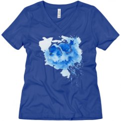 Ladies Relaxed Fit V-Neck Tee