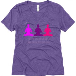 Ladies Relaxed Fit Super Soft Triblend V-Neck Tee