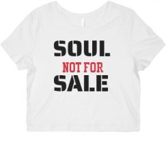 Ladies Slim Fit Crop Top Tee