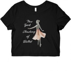 Ladies Slim Fit Crop Top Tee