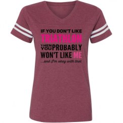 Ladies Relaxed Fit Vintage Sports Tee