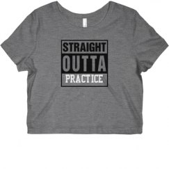 Ladies Slim Fit Crop Top Tee