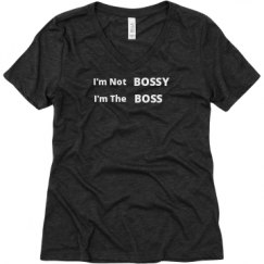 Ladies Relaxed Fit Super Soft Triblend V-Neck Tee