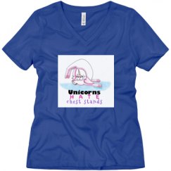 Ladies Relaxed Fit V-Neck Tee