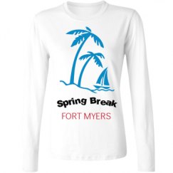 Ladies Relaxed Fit Basic Long Sleeve Tee