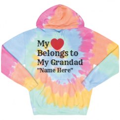 Unisex Tie-Dye Fleece Hoodie