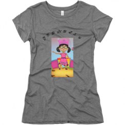 Ladies Slim Fit Super Soft Triblend Tee