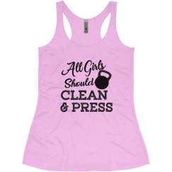 ALL GIRLS SHOULD CLEAN & PRESS