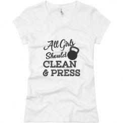 Ladies Slim Fit Basic Promo Jersey Tee